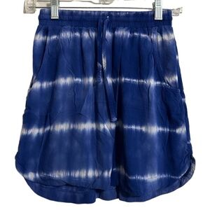MERONA™ Skirt Women’s XS Blue White Tie Dye Elastic Waist Casual Rayon